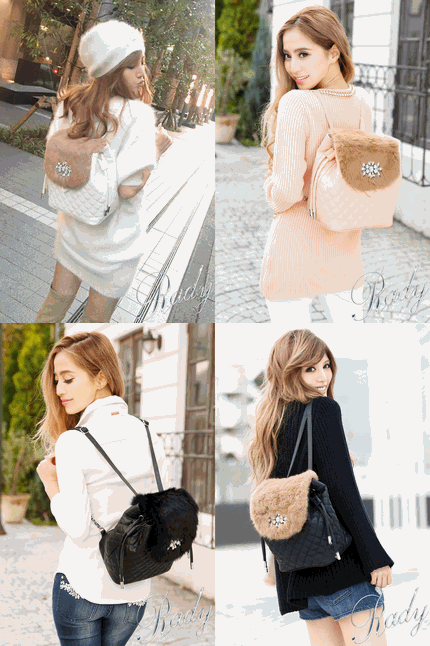 Rady 通販 キルティングファーリュック | ファッション 通販 | 女性  